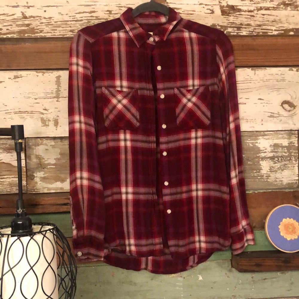 SOLD Flannel Top